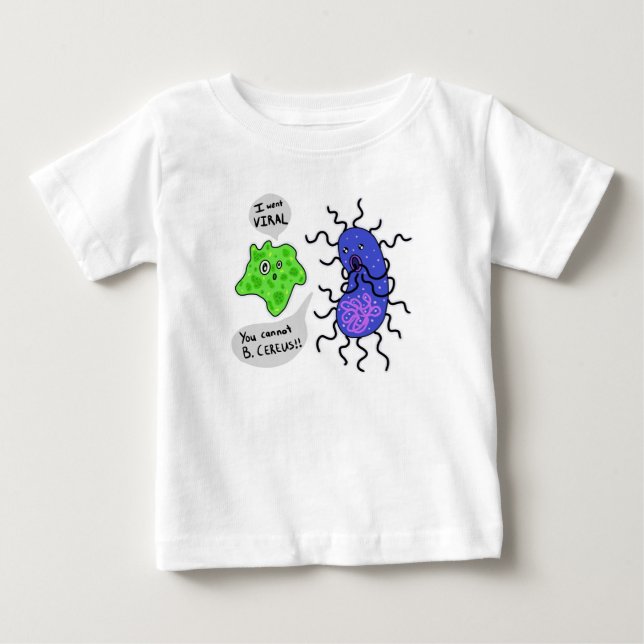 T-shirt Pour Bébé Microbes Virales (Devant)