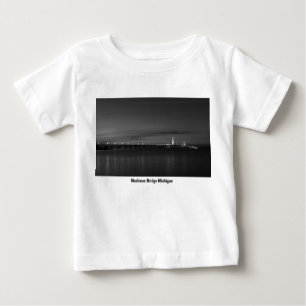 T-shirt Pour Bébé Mighty Mac En Niveaux De Gris Pano De Nuit