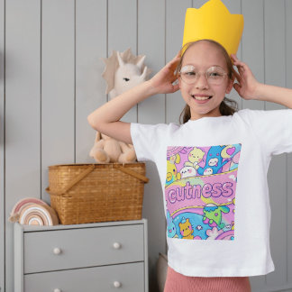 T-shirt Pour Bébé "Migness Overload Mug - Kawaii Cartoon Friends"