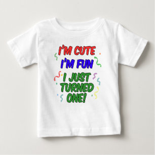 T-shirt Pour Bébé Mignon, amusement, juste tourné un