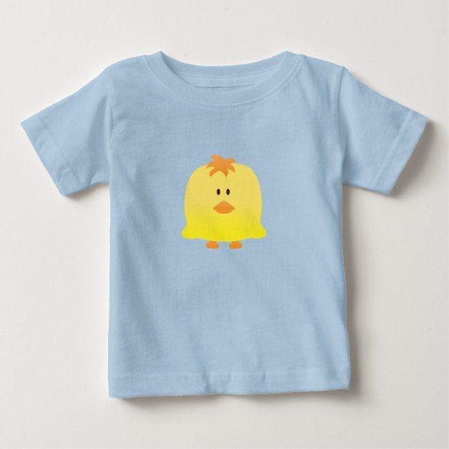 T-shirt Pour Bébé Mignon art vectoriel de bébé poulet (Devant)