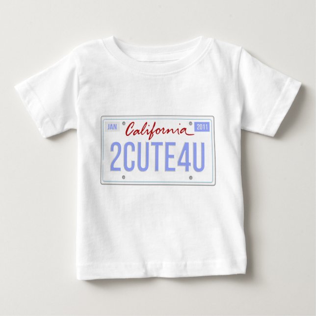 T-shirt Pour Bébé mignon chemise de licence en Californie pour garço (Devant)