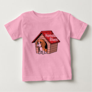 T-shirt Pour Bébé Mignon chiot Beagle Maison Maison Dessin animé Mas