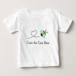 T-shirt Pour Bébé Mignon de même que peut l'abeille, traînée de