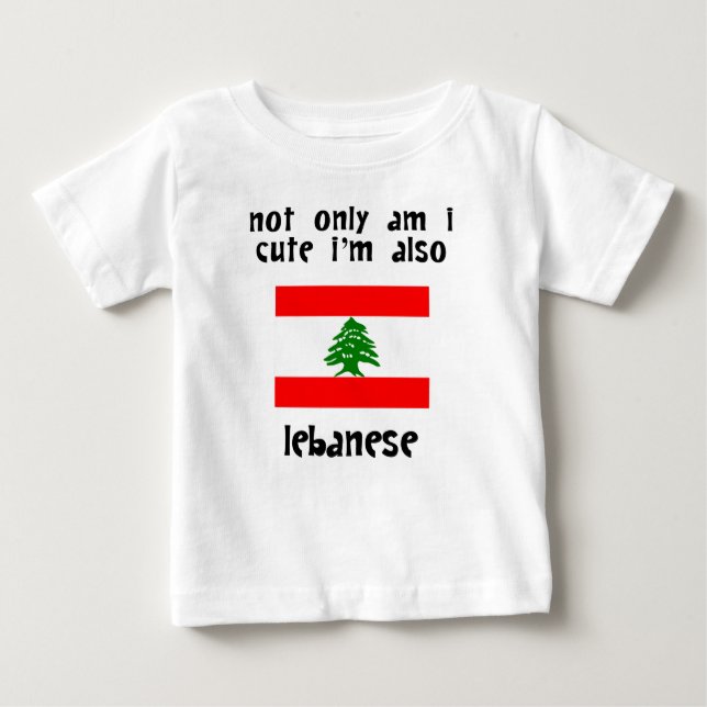 T-shirt Pour Bébé Mignon et libanais (Devant)