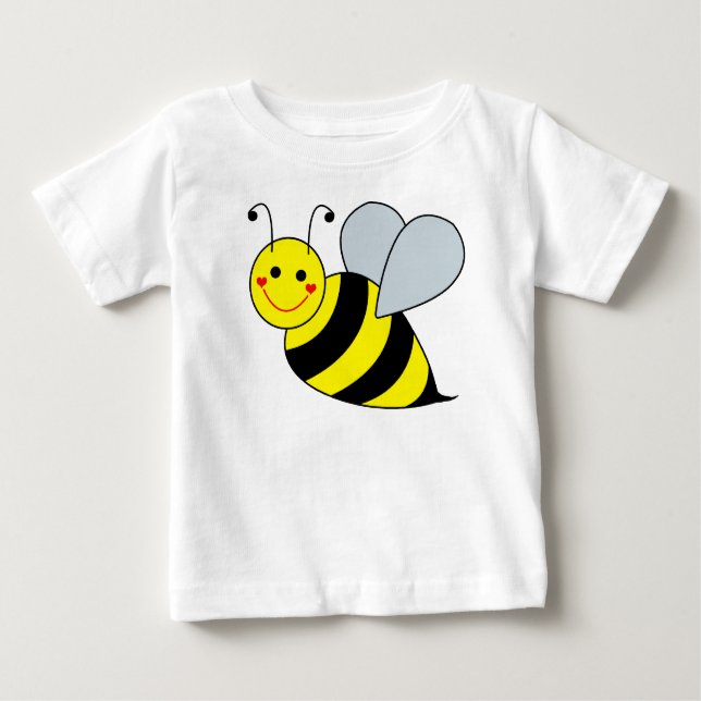 T-shirt Pour Bébé Mignon gaffez l'abeille (Devant)
