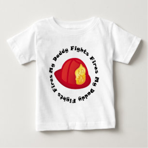 T-shirt Pour Bébé Mignon mon papa combat les feux