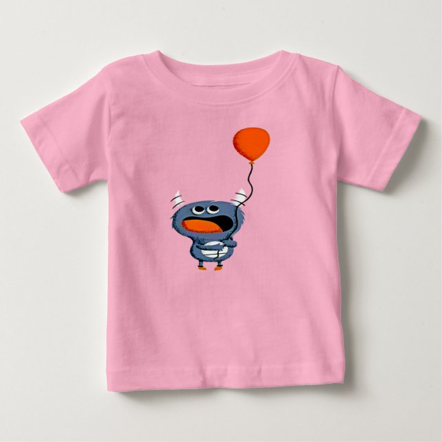T-shirt Pour Bébé mignon Monster (Devant)