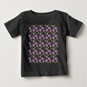 T-shirt Pour Bébé Mignon motif floral d'abeille esthétique Cottageco