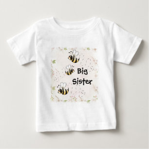 T-shirt Pour Bébé Mignonne Abeilles de pays Grande Soeur