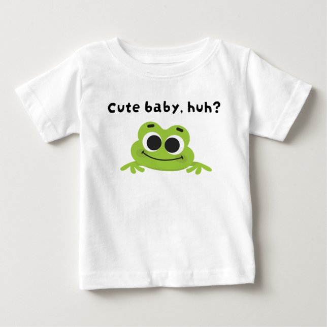 T-shirt Pour Bébé Mignonne bébé, hein ? (Devant)