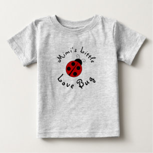 T-shirt Pour Bébé Mignonne coccinelle personnalisée Mimi's Little Lo