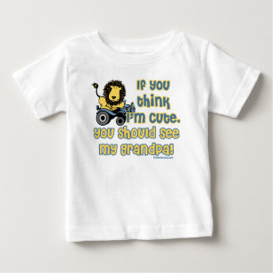 T-shirt Pour Bébé Mignonne Comme Grand-Père !