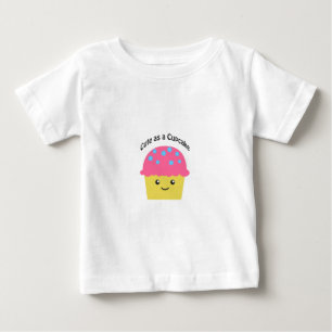 T-shirt Pour Bébé Mignonne comme un gâteau de cupcake