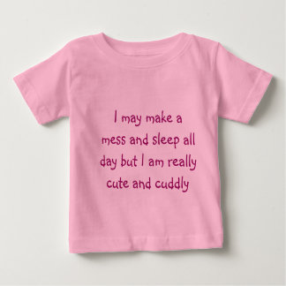 T-shirt Pour Bébé Mignonne et câlée