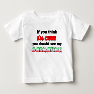 T-shirt Pour Bébé Mignonne Godmère italienne