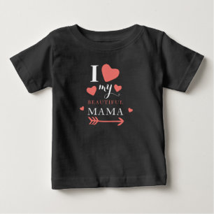 T-shirt Pour Bébé Mignonne J'aime ma belle maman