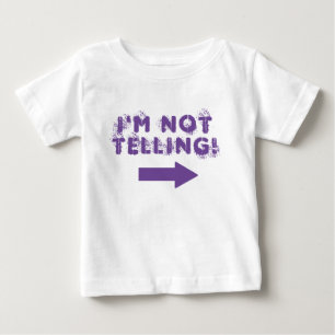 T-shirt Pour Bébé Mignonne "Je ne le dis pas !" Citation avec flèche