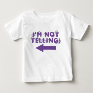 T-shirt Pour Bébé Mignonne "Je ne le dis pas !" T-shirt bébé