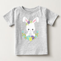 Mignonne Lapin, Lapin Blanc, Bébé Lapin, Fleurs