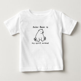 T-shirt Pour Bébé Mignonne Ours Polaire Est Mon Esprit Ours Animal O