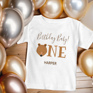 T-shirt Pour Bébé Mignonne Porte Un Nom Premier Anniversaire Baby T-