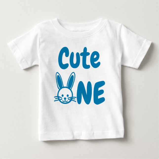 T-shirt Pour Bébé Mignonne un 1er anniversaire de Pâques (Devant)
