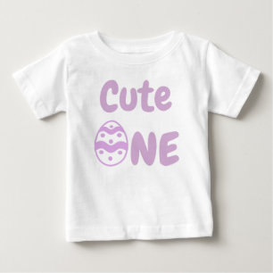 T-shirt Pour Bébé Mignonne Une Pâques 1er Anniversaire T-shirt bébé