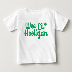 T-shirt Pour Bébé Mignonne Wee Lil Hooligan St Patrick's Day