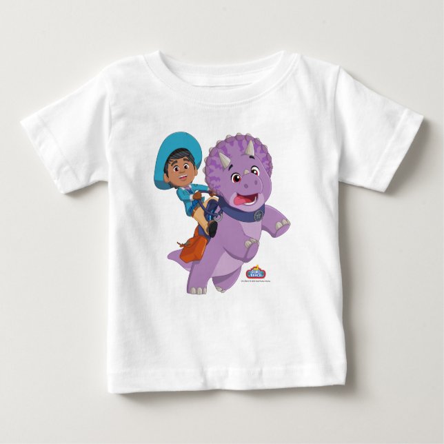 T-shirt Pour Bébé Miguel et Tango | Dino Ranch (Devant)