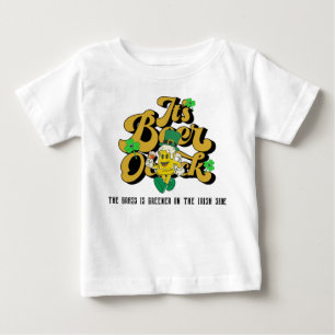 T-shirt Pour Bébé Mikitiez verdoyante Saint Patrick's Day irishbeer