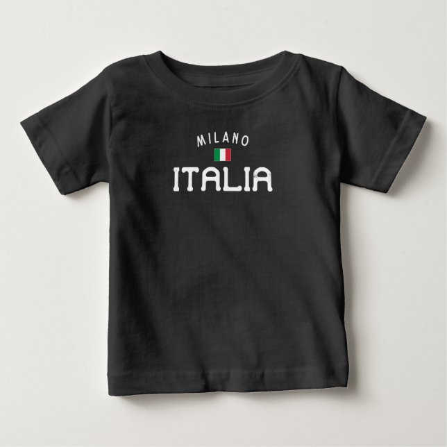 T-shirt Pour Bébé Milano Italia en détresse (Milan Italie) (Devant)