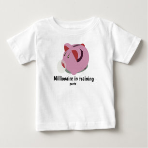 T-shirt Pour Bébé "millionnaire en pantalon d'entraînement"