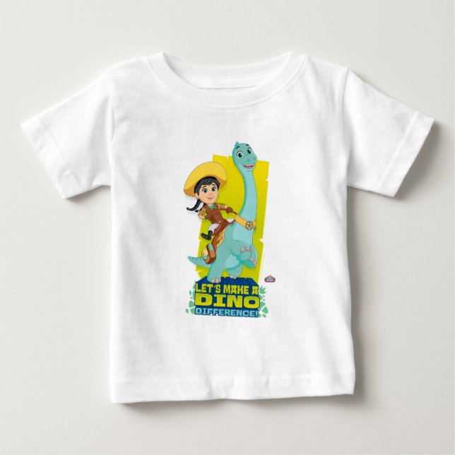 T-shirt Pour Bébé Min & Clover | Faire la différence entre les dinde (Devant)