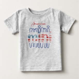T-shirt Pour Bébé Mini 4 juillet patriotique américain