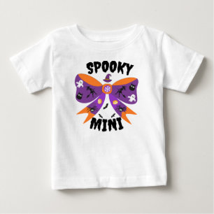 T-shirt Pour Bébé Mini coquette éffrayant arc halloween