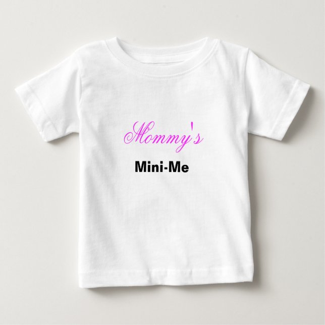 T-shirt Pour Bébé Mini-moi de maman (Devant)