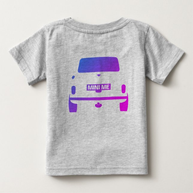 T-shirt Pour Bébé Mini voiture britannique iconique classique (Dos)