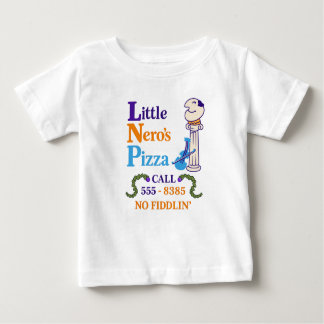 T-shirt Pour Bébé Minimal Little Nero’s Pizza