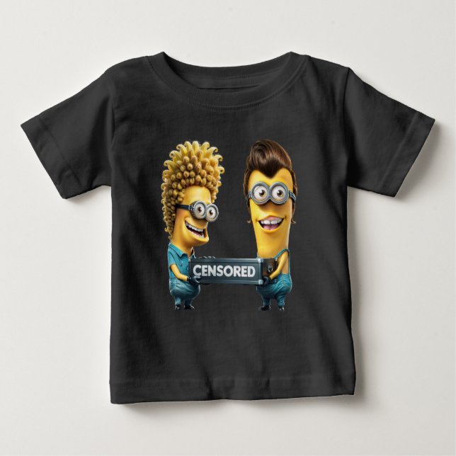 T-shirt Pour Bébé Minions hooligans (Devant)