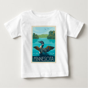 T-shirt Pour Bébé Minnesota Loon