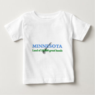 T-shirt Pour Bébé Minnesota - Terre de 10 000 bandes