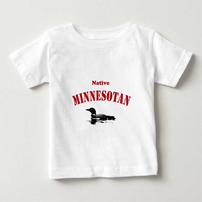 T-shirt Pour Bébé Minnesotan (Devant)