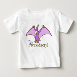 T-shirt Pour Bébé Minuscule Pterodactyl, Violet
