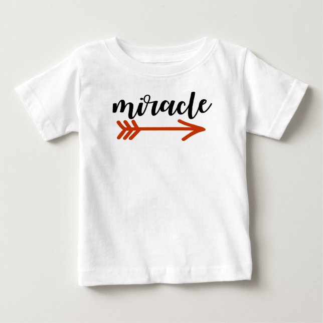 T-shirt Pour Bébé Miracle avec flèche (Devant)