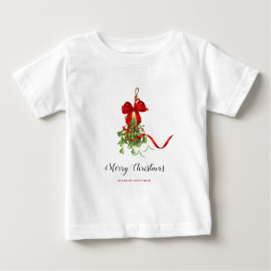 T-shirt Pour Bébé Mistletoe de Noël