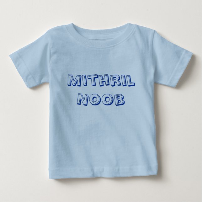 T-shirt Pour Bébé Mithril Noob ! Runescape a inspiré la chemise de (Devant)