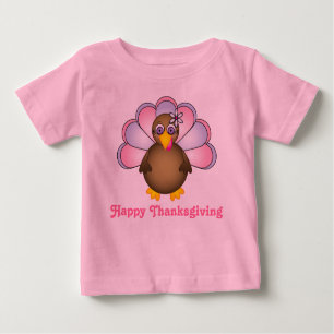 T-shirt Pour Bébé Mme Turquie de bon thanksgiving
