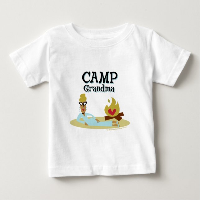 T-shirt Pour Bébé Mode de grand-maman de camp (Devant)