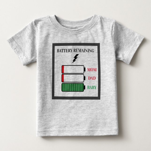 T-shirt Pour Bébé Mode de vie complet de la batterie (Devant)